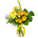 Желтый букет из роз и хризантем. Непал